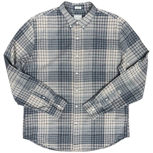 EUC Men's J. CREW Secret Wash Classic‎ Fit Tartan Plaid Shirt | Size L - Picture 2 of 12